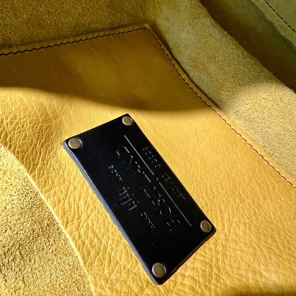 Portland Leather Goods Pomelo medium zip tote with Black handles, new - Picture 5 of 6